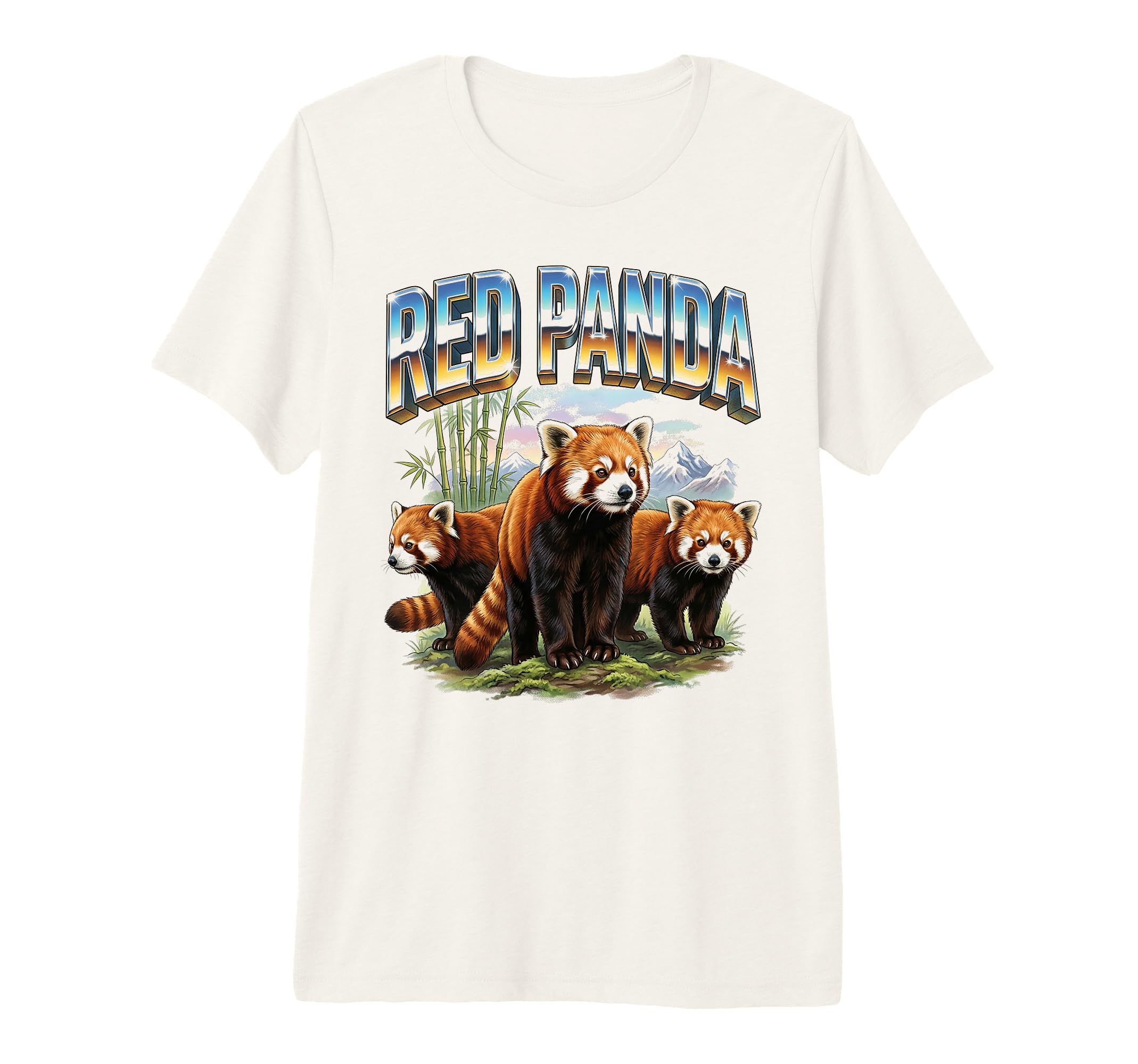 Red Panda 70S 90S Red Panda T-Shirt - Casual Everyday Wear for Adults - T-Shirt, Sweatshirt, Hoodie