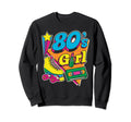 80S Roller Skater Music Lover Skate Sweatshirt - Minimalist Print Unisex - T-Shirt, Sweatshirt, Hoodie
