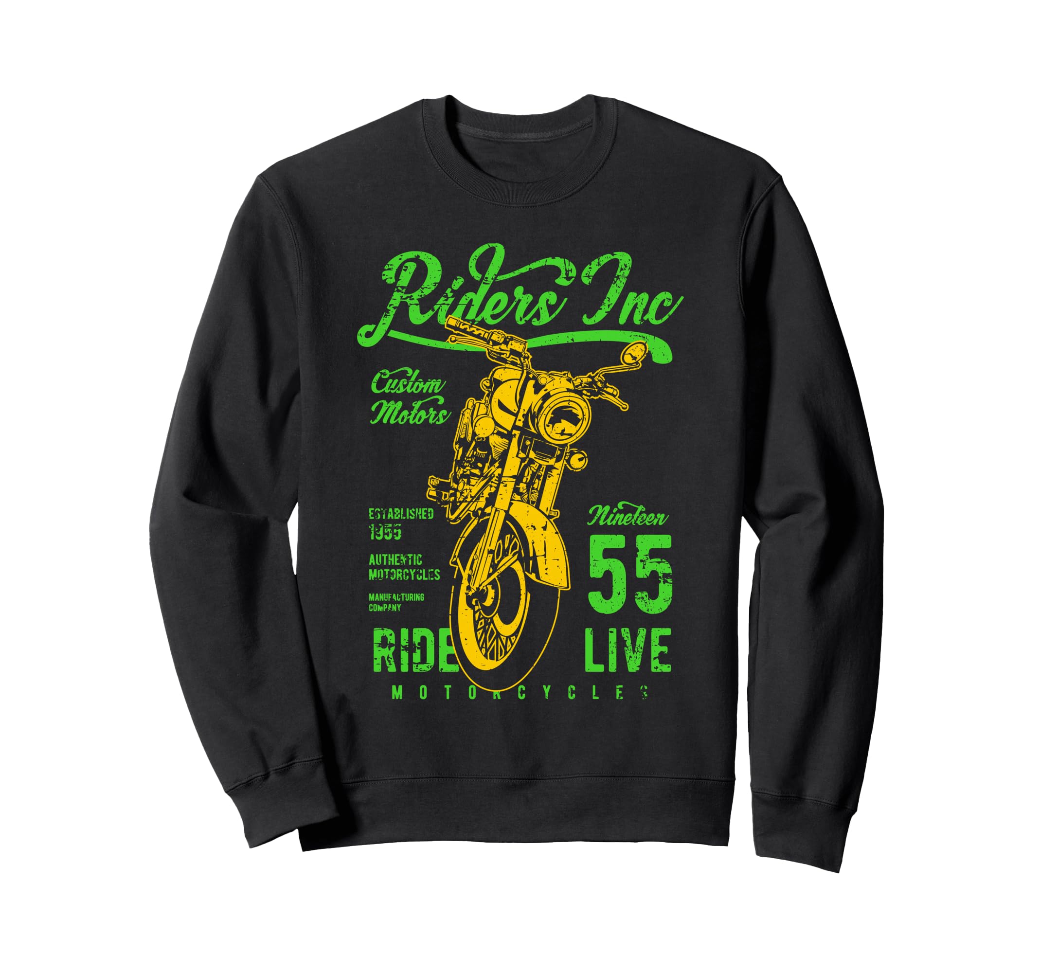 Riders Inc 1955 Motorcycle Sweatshirt - Streetwear Style Men Women - T-Shirt, Sweatshirt, Hoodie