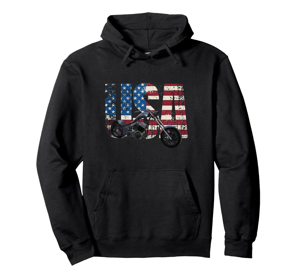 Motorcycle Usa Motorcycle Hoodie - Unique Graphic Unisex - T-Shirt, Sweatshirt, Hoodie