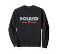 Poland 70S 80S Type Flag Sweatshirt - Minimalist Print Unisex - T-Shirt, Sweatshirt, Hoodie