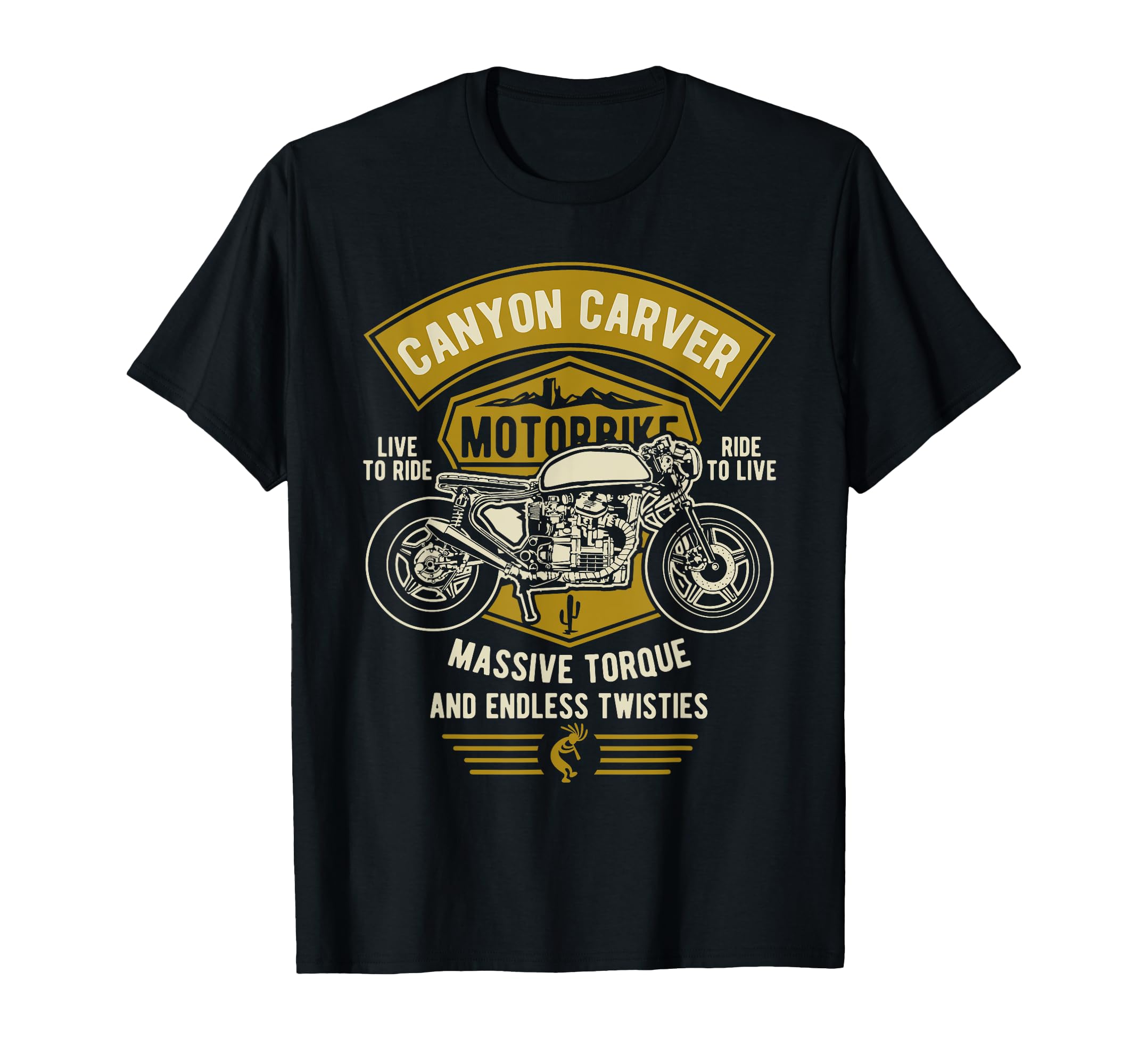 Canyon Carver Motorcycle T-Shirt - Unique Graphic for Adults - T-Shirt, Sweatshirt, Hoodie