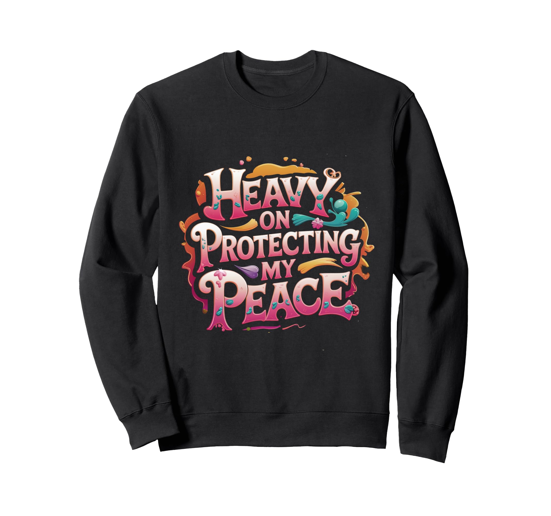 Heavy Protecting My Peace Mental Sweatshirt - Aesthetic Graphic for Adults - T-Shirt, Sweatshirt, Hoodie