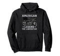 American Legend Usa Flag Hoodie - Casual Everyday Wear Men Women - T-Shirt, Sweatshirt, Hoodie