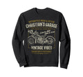 Christians Garage Motorcycle Sweatshirt - Minimalist Print for Adults - T-Shirt, Sweatshirt, Hoodie