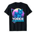 Yorkshire Terrier Synthwave Aesthetic T-Shirt - Custom Art Print Men Women - T-Shirt, Sweatshirt, Hoodie
