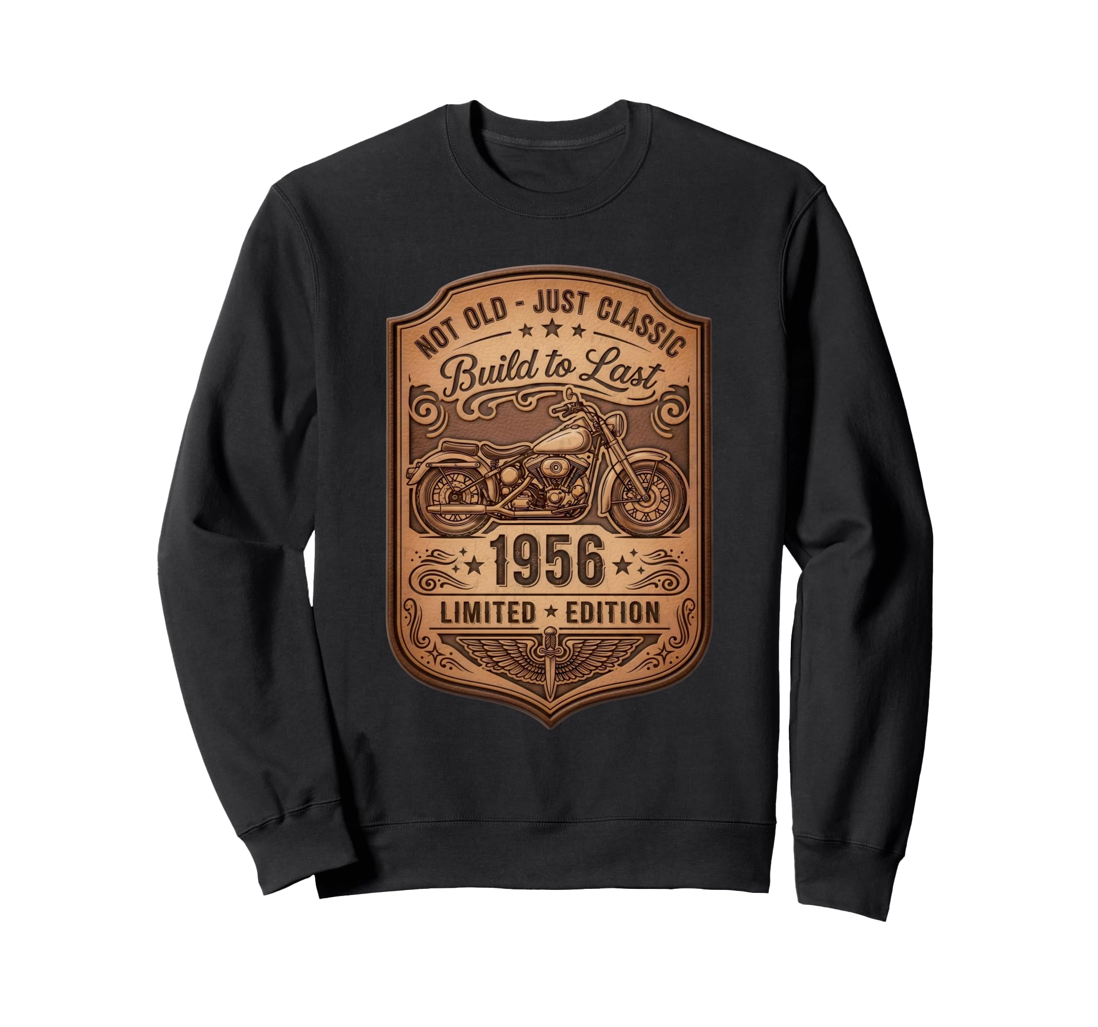 Not Old Just Built To Last 1956 Sweatshirt - Minimalist Print for Adults - T-Shirt, Sweatshirt, Hoodie