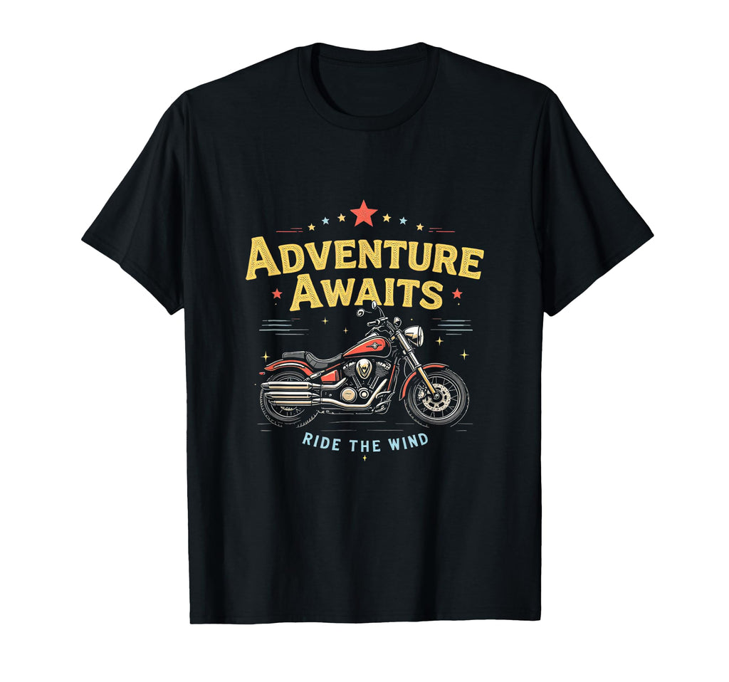 Adventure Awaits Ride Wind T-Shirt - Minimalist Print for Adults - T-Shirt, Sweatshirt, Hoodie