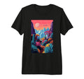 Desert Landscape Futurism Sunset Nature T-Shirt - Custom Art Print Unisex - T-Shirt, Sweatshirt, Hoodie