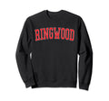 Ringwood Nj Distressed Red Sweatshirt - Fun Novelty Design Men Women - T-Shirt, Sweatshirt, Hoodie