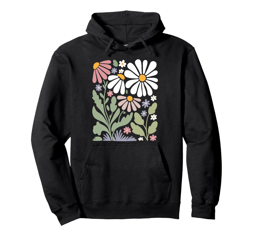 Wildflowers Flowers Pattern Summer Hoodie - Fun Novelty Design for Adults - T-Shirt, Sweatshirt, Hoodie
