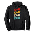 Golf Typography Golf Hoodie - Unique Graphic for Adults - T-Shirt, Sweatshirt, Hoodie