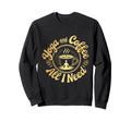 Yoga And Coffee Lover Meditation Sweatshirt - Novelty Apparel Unisex - T-Shirt, Sweatshirt, Hoodie