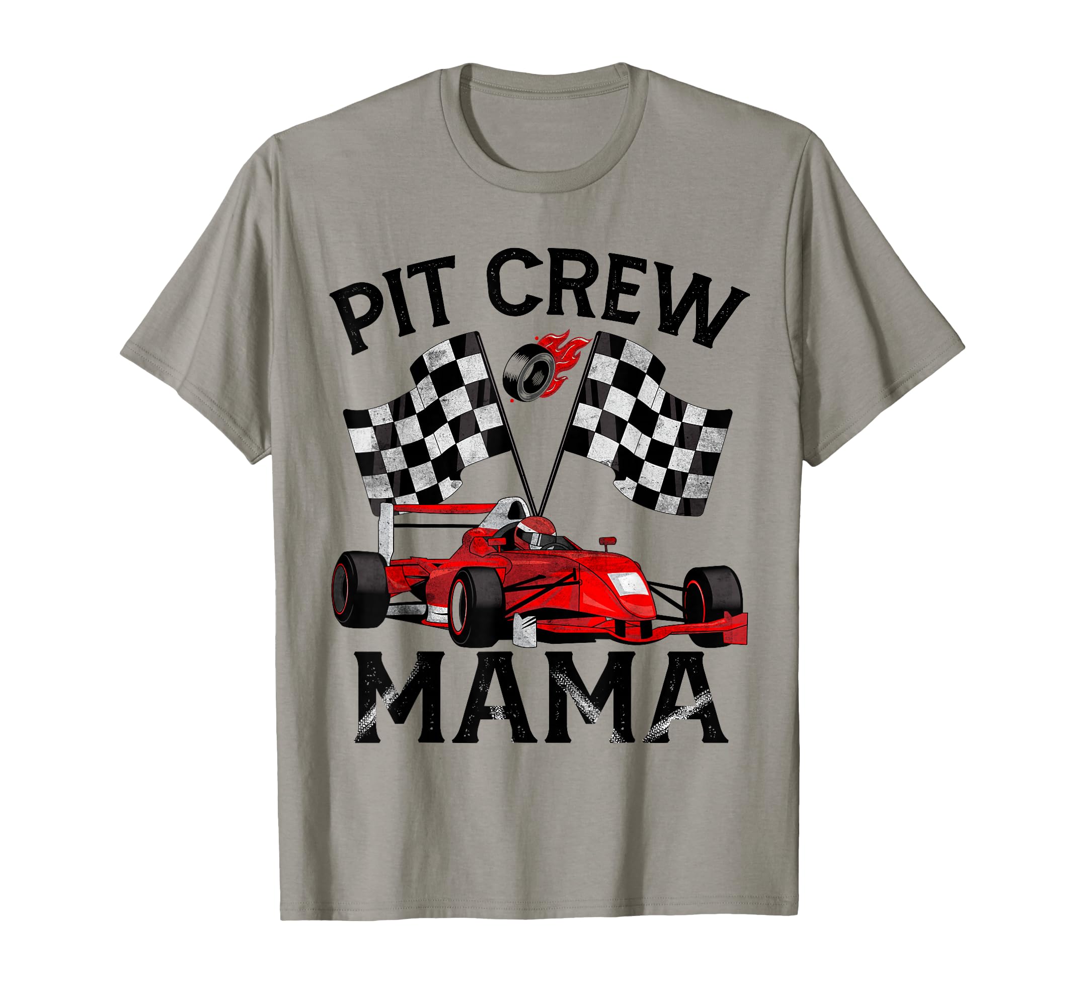 Pit Crew Mama Race Car Birthday Party T-Shirt - Fun Novelty Design Unisex - T-Shirt, Sweatshirt, Hoodie