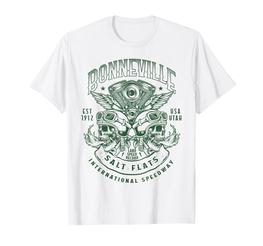 Bonneville Salt Flats Motorcycle Racing T-Shirt - Graphic Print for Adults - T-Shirt, Sweatshirt, Hoodie