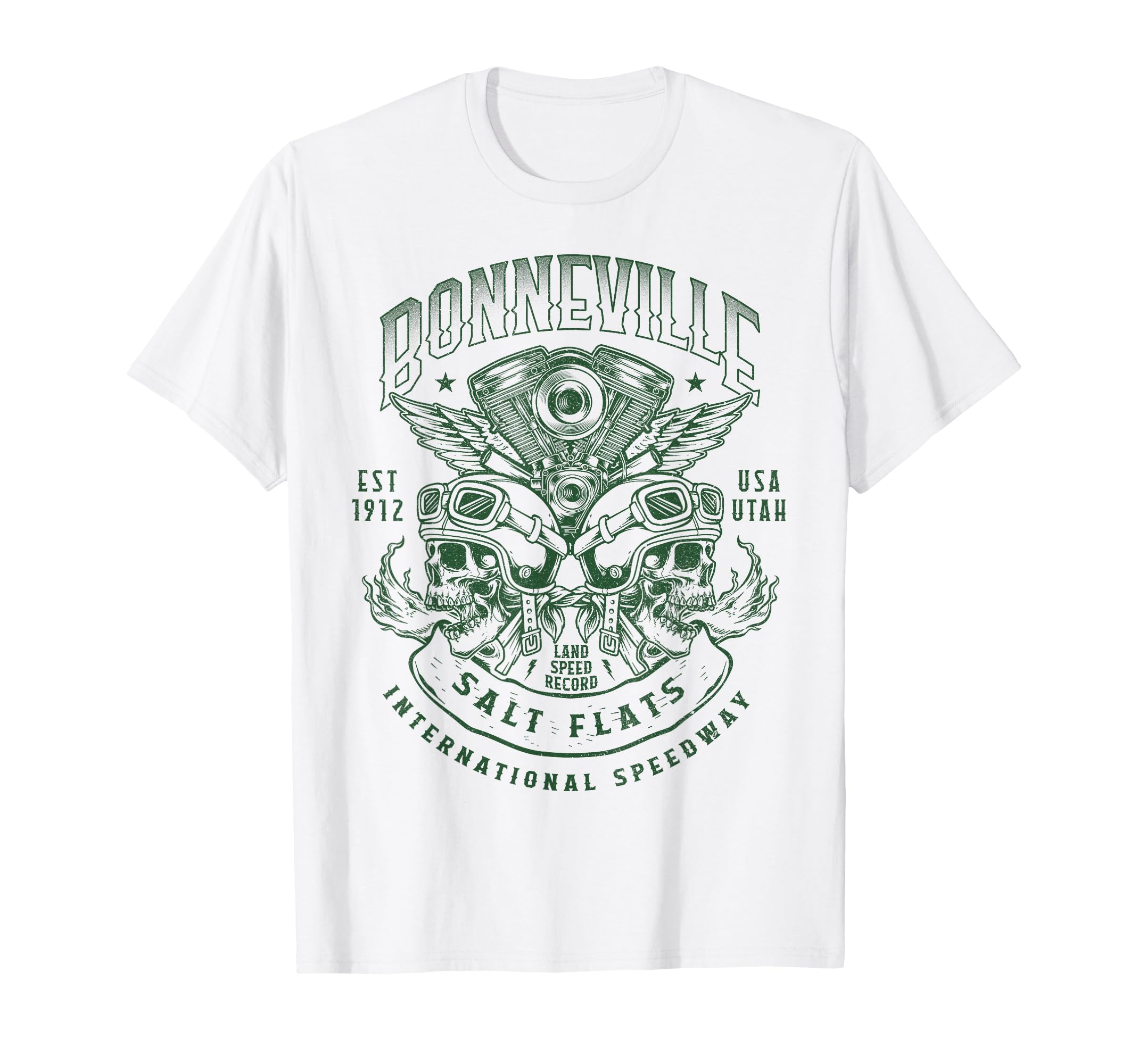 Bonneville Salt Flats Motorcycle Racing T-Shirt - Graphic Print for Adults - T-Shirt, Sweatshirt, Hoodie