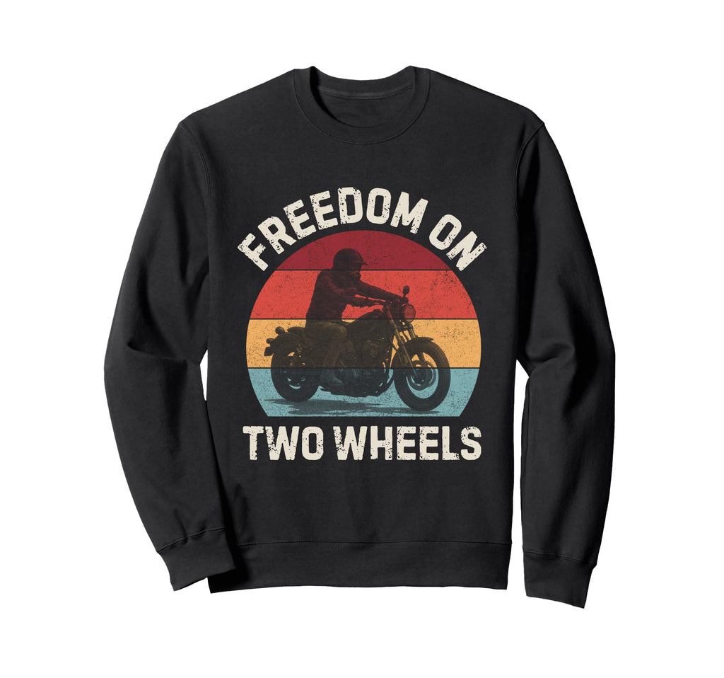 Sunset Colors Freedom Two Wheels Sweatshirt - Aesthetic Graphic Unisex - T-Shirt, Sweatshirt, Hoodie