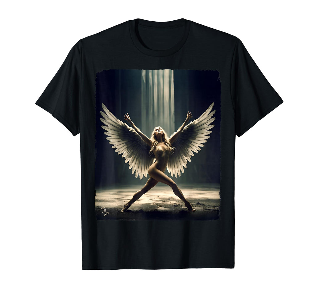 Sexy Blonde Angel Dancing T-Shirt - Novelty Apparel Men Women - T-Shirt, Sweatshirt, Hoodie