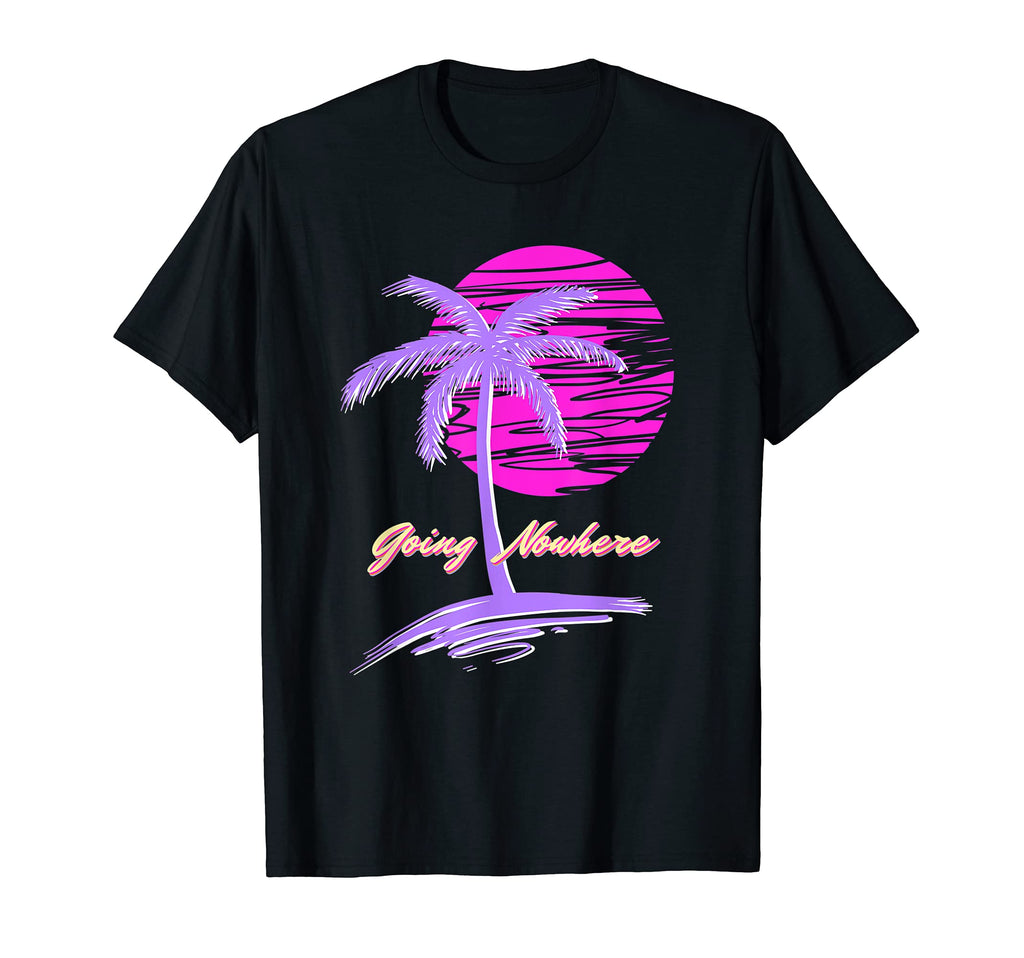 Synthwave Summer Beach Synth T-Shirt - Casual Everyday Wear Men Women - T-Shirt, Sweatshirt, Hoodie