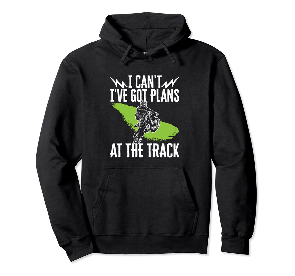 Motocross Dirt Bike I Cant Got Plans Hoodie - Minimalist Print for Adults - T-Shirt, Sweatshirt, Hoodie