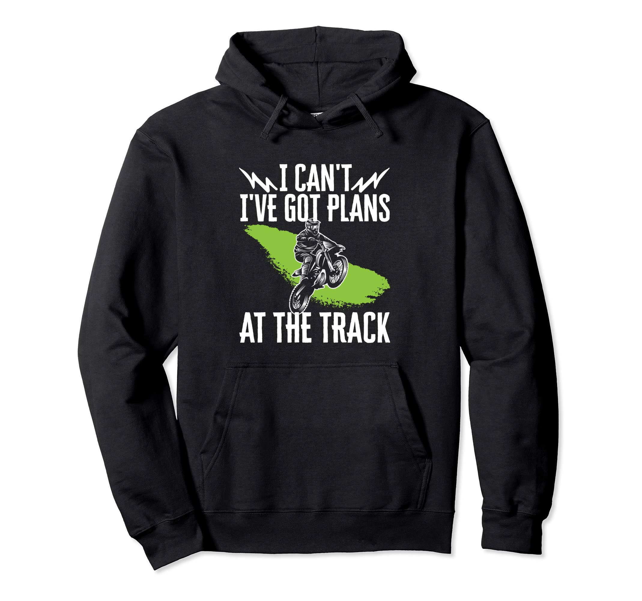 Motocross Dirt Bike I Cant Got Plans Hoodie - Minimalist Print for Adults - T-Shirt, Sweatshirt, Hoodie