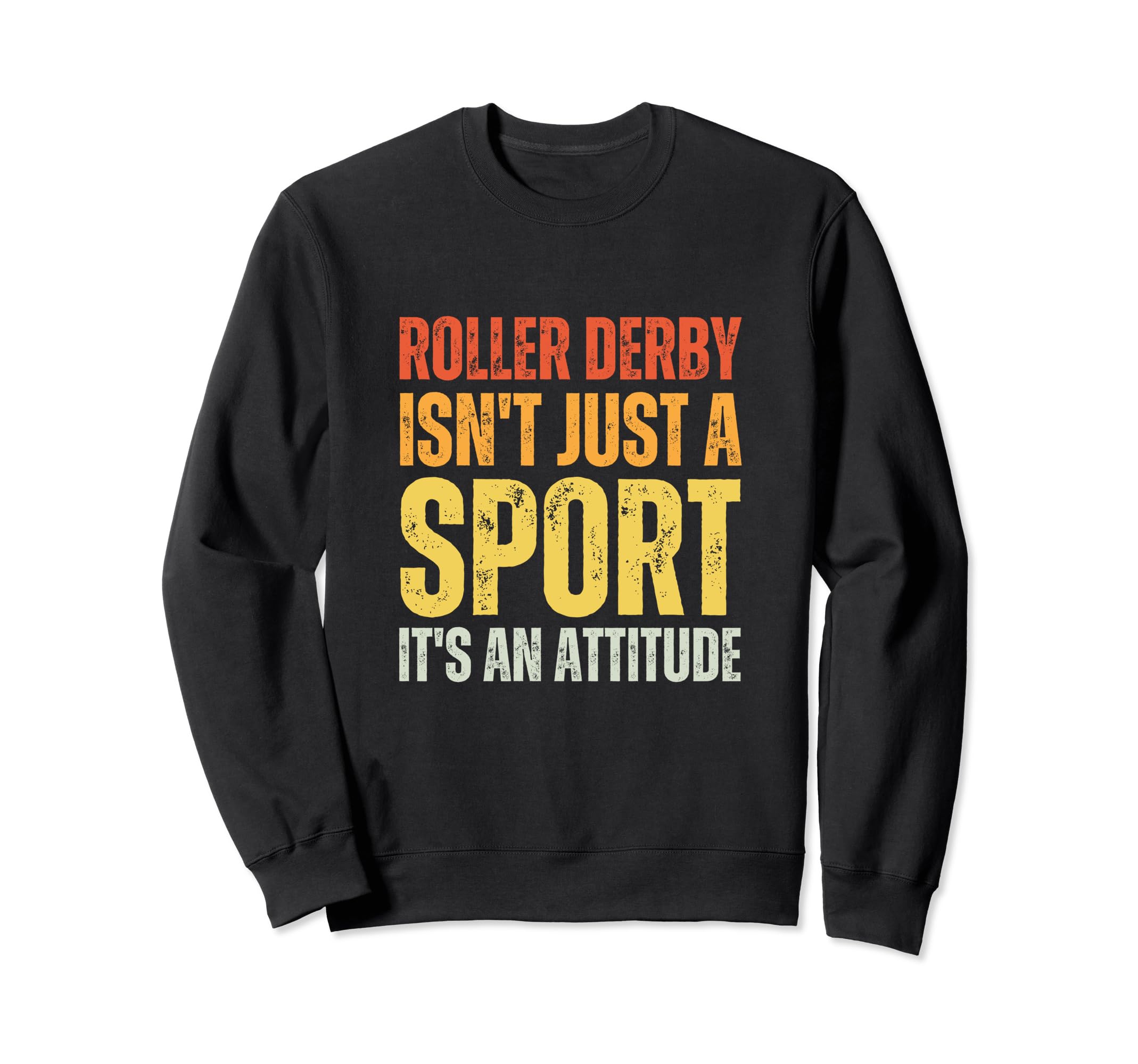 70S 80S Roller Derby Player Skater Sweatshirt - Minimalist Print for Adults - T-Shirt, Sweatshirt, Hoodie