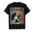 Vinyl Record Turntable Player Distressed T-Shirt - Minimalist Print Unisex - T-Shirt, Sweatshirt, Hoodie