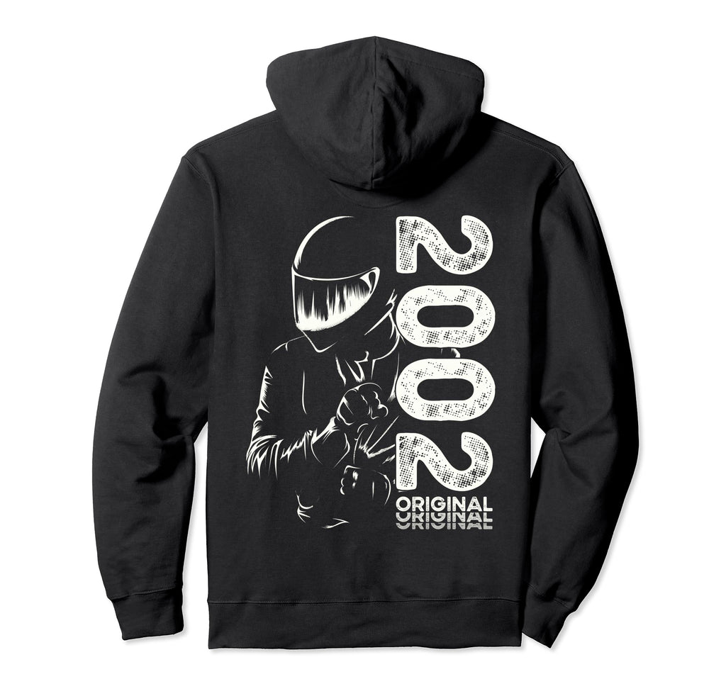 22Nd Birthday Motorcycle Motorcyclist Hoodie - Minimalist Print Men Women - T-Shirt, Sweatshirt, Hoodie