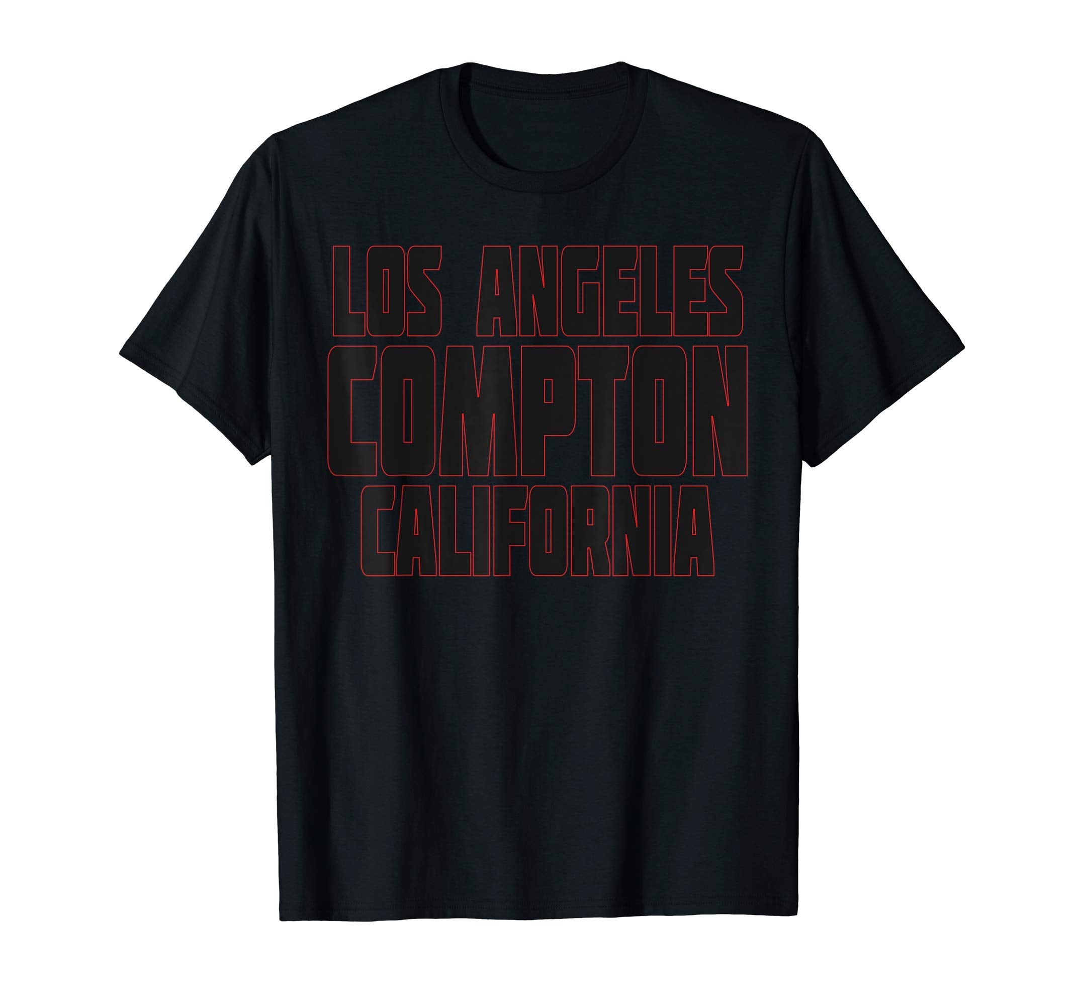 Los Angeles Compton California Typography T-Shirt - Minimalist Print Unisex - T-Shirt, Sweatshirt, Hoodie