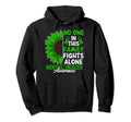 No One This Family Fights Alone I Mental Hoodie - Minimalist Print Unisex - T-Shirt, Sweatshirt, Hoodie
