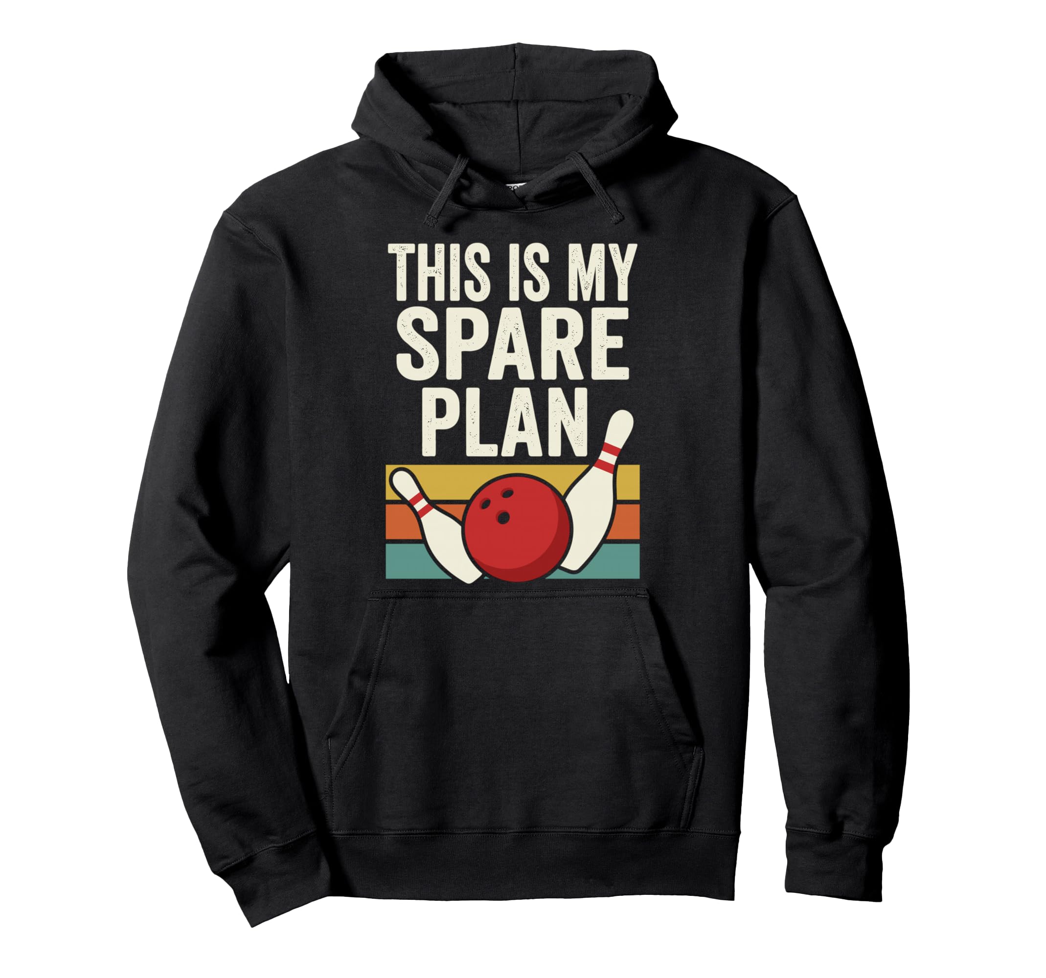 Bowling Ball And Pins Hoodie - Graphic Print Unisex - T-Shirt, Sweatshirt, Hoodie