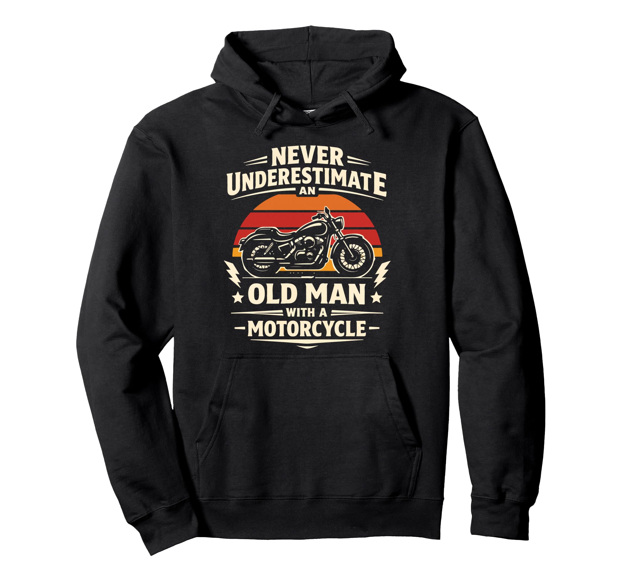 Motorcycle Biker Female Never Hoodie - Fun Novelty Design Men Women - T-Shirt, Sweatshirt, Hoodie