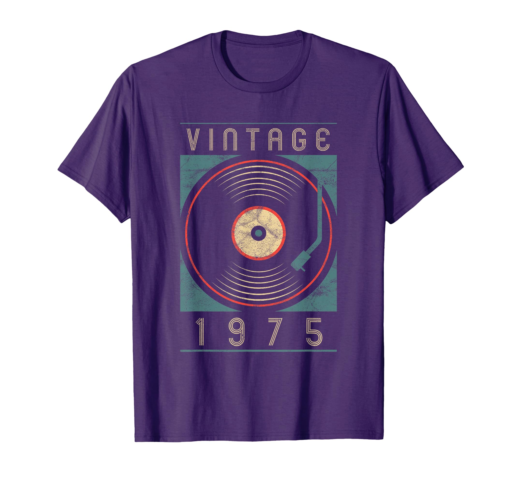 1975 Vinyl Turntable Birthday Dj Gift T-Shirt - Custom Art Print Unisex - T-Shirt, Sweatshirt, Hoodie