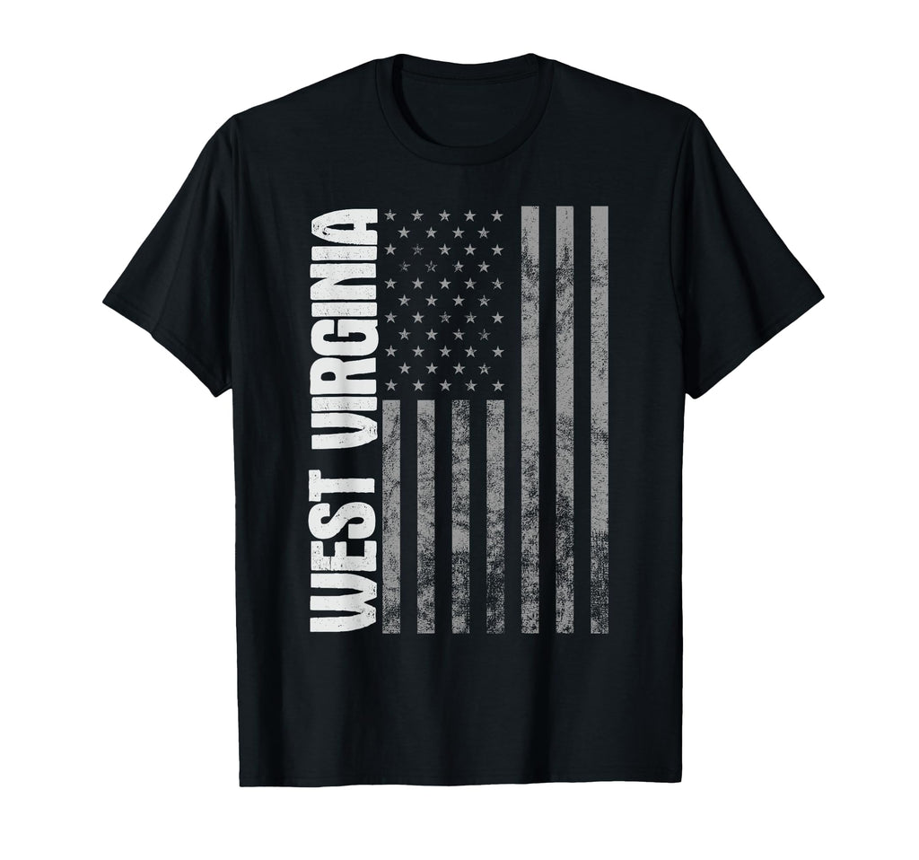 West Virginia Distressed Usa Flag T-Shirt - Streetwear Style for Adults - T-Shirt, Sweatshirt, Hoodie
