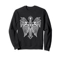 Sacred Cross Moth Goth Horror Sweatshirt - Casual Everyday Wear Men Women - T-Shirt, Sweatshirt, Hoodie