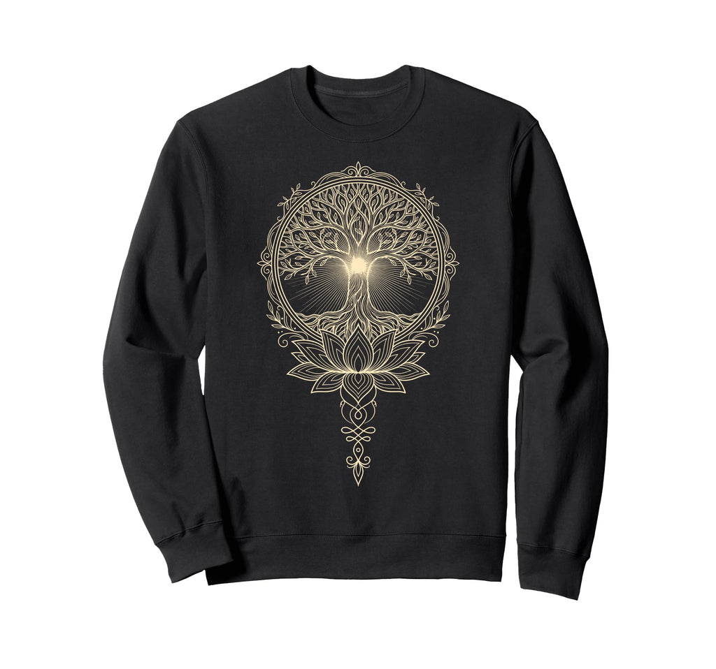 Sacred Yoga Tree Meditation Om Sweatshirt - Custom Art Print Unisex - T-Shirt, Sweatshirt, Hoodie