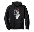 Power Pin Up Old School Tattoo Hoodie - Minimalist Print Men Women - T-Shirt, Sweatshirt, Hoodie