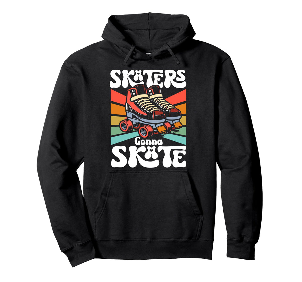 Roller Skating Skate 1970S Skaters Hoodie - Minimalist Print Men Women - T-Shirt, Sweatshirt, Hoodie