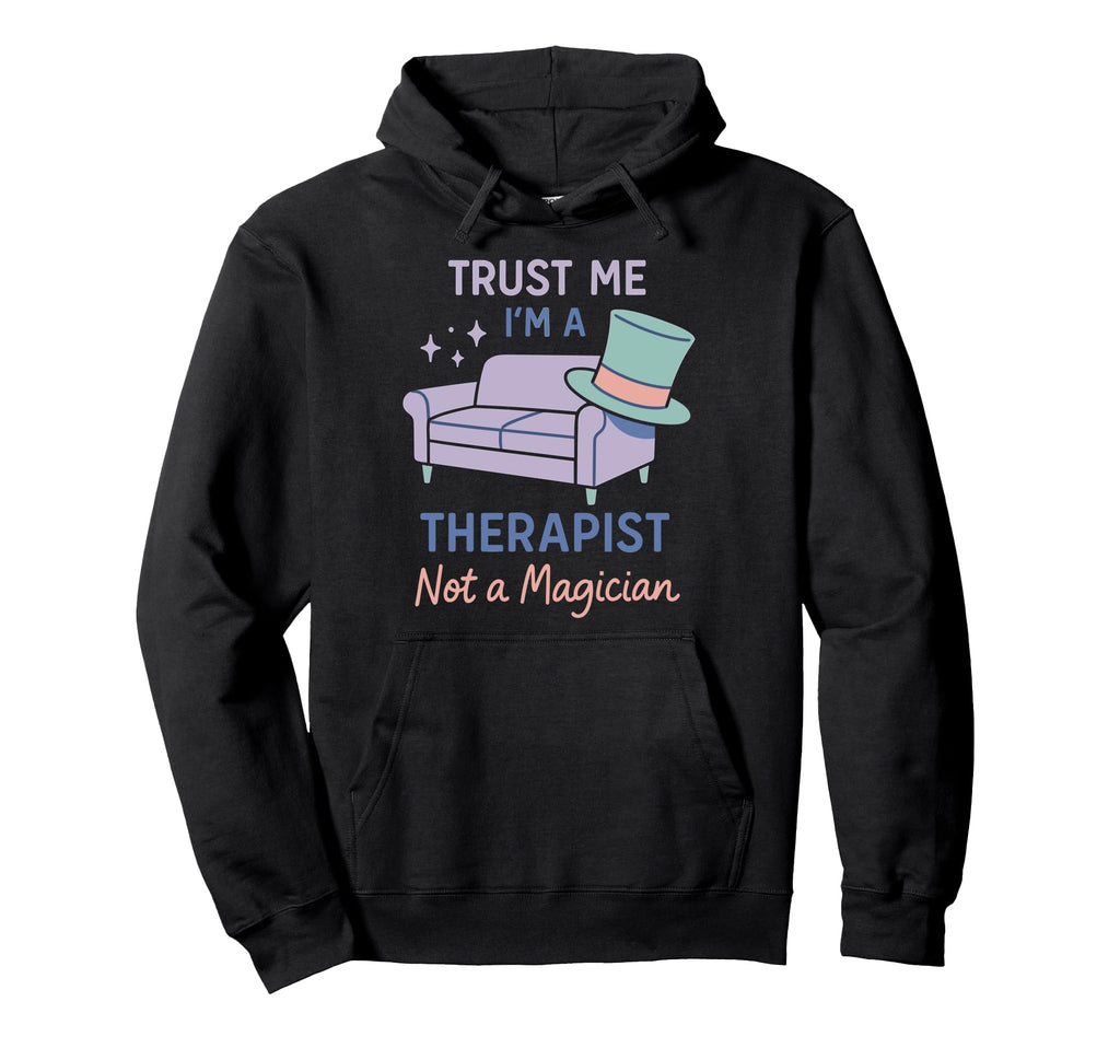 Therapist Burnout Counselor Mental Hoodie - Minimalist Print for Adults - T-Shirt, Sweatshirt, Hoodie