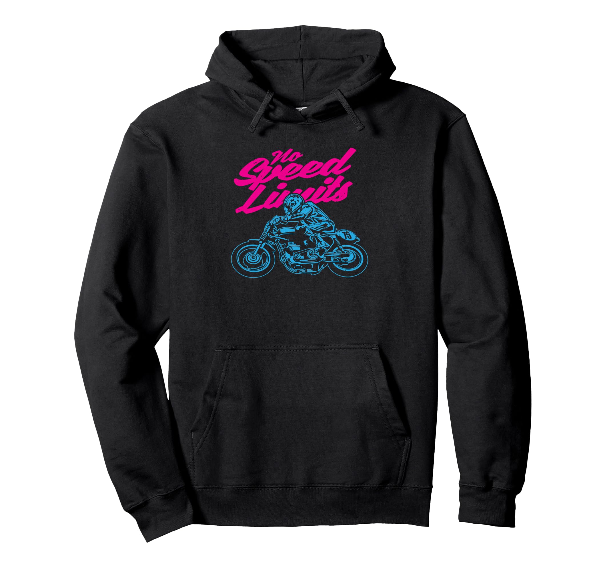 No Speed Limits Motorcycle Race Hoodie - Trendy Graphic Men Women - T-Shirt, Sweatshirt, Hoodie
