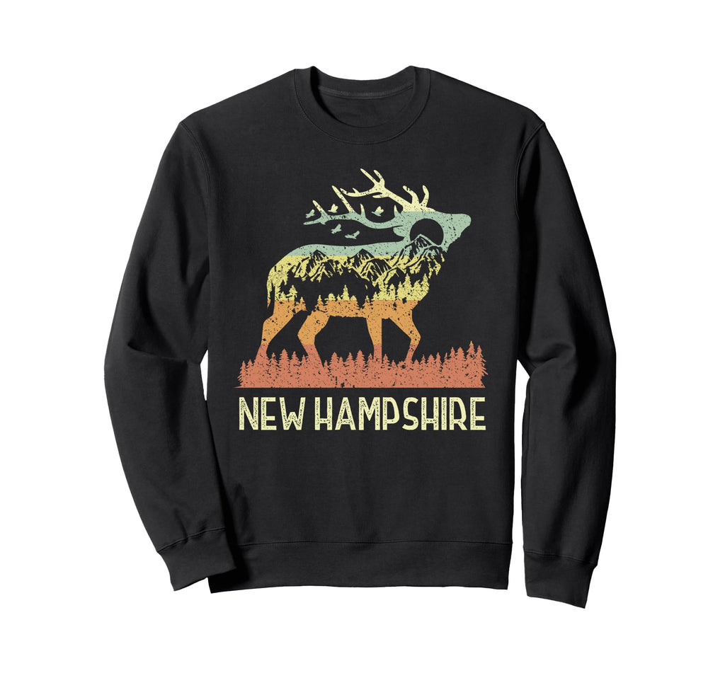 New Hampshire 70S 80S Nature Sweatshirt - Casual Everyday Wear for Adults - T-Shirt, Sweatshirt, Hoodie