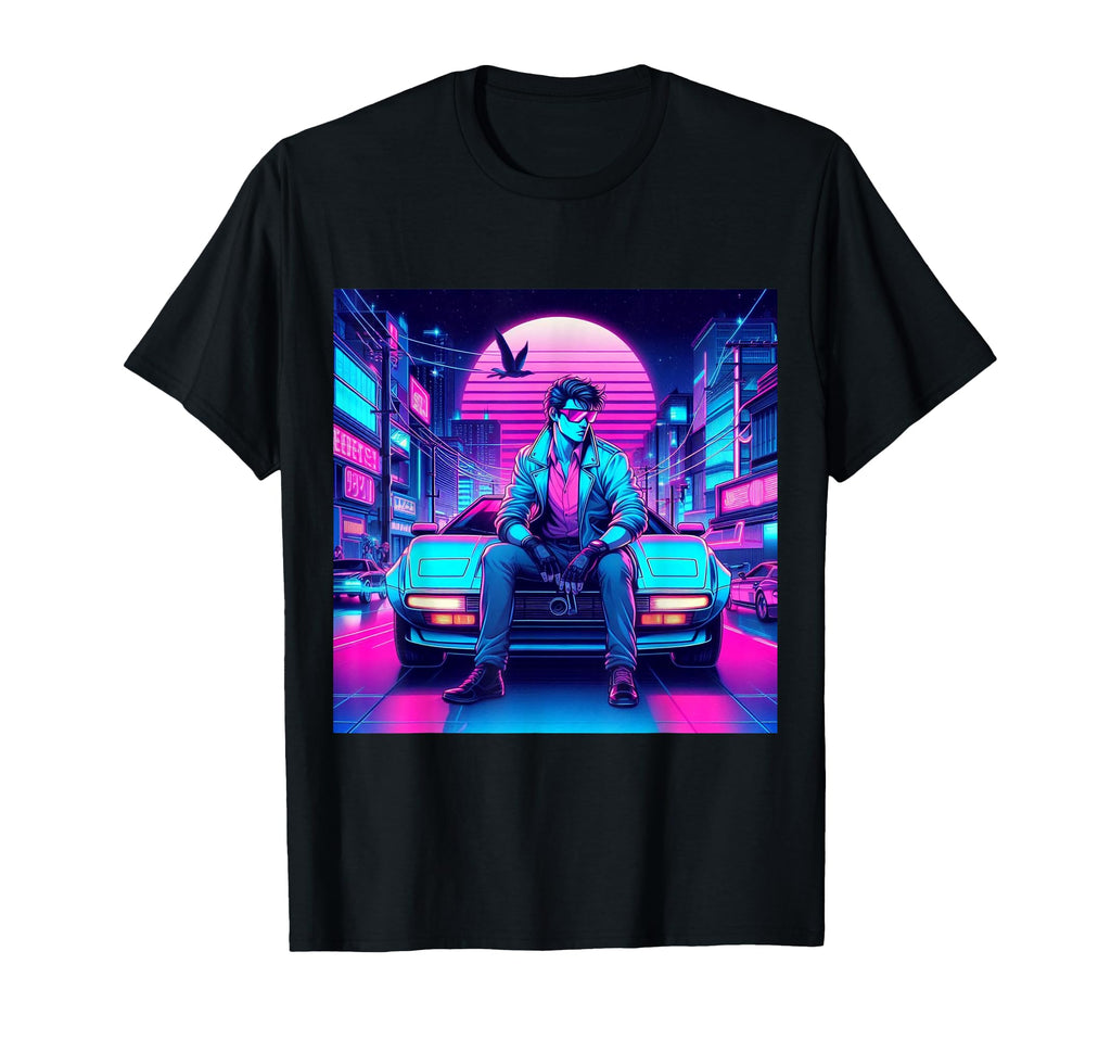 Synthwave Retrowave Outrun 80S Sports Car T-Shirt - Graphic Print Men Women - T-Shirt, Sweatshirt, Hoodie