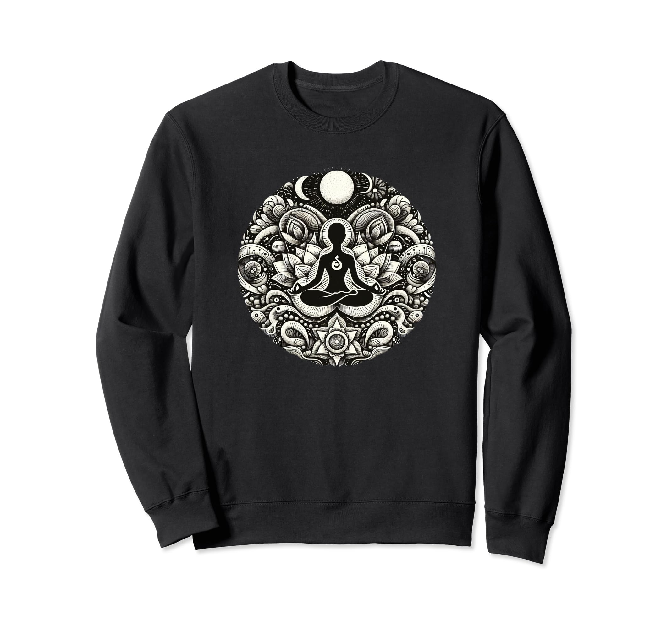 Zen Meditation Yoga Lover Peaceful Sweatshirt - Minimalist Print Men Women - T-Shirt, Sweatshirt, Hoodie