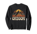 Oregon Mountain Sunset 70S State Sweatshirt - Unique Graphic Unisex - T-Shirt, Sweatshirt, Hoodie