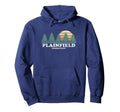 Plainfield Ct Throwback 70S Hoodie - Minimalist Print Men Women - T-Shirt, Sweatshirt, Hoodie