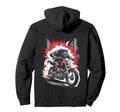 Werewolf Biker Riding Motorcycle Hoodie - Fun Novelty Design for Adults - T-Shirt, Sweatshirt, Hoodie
