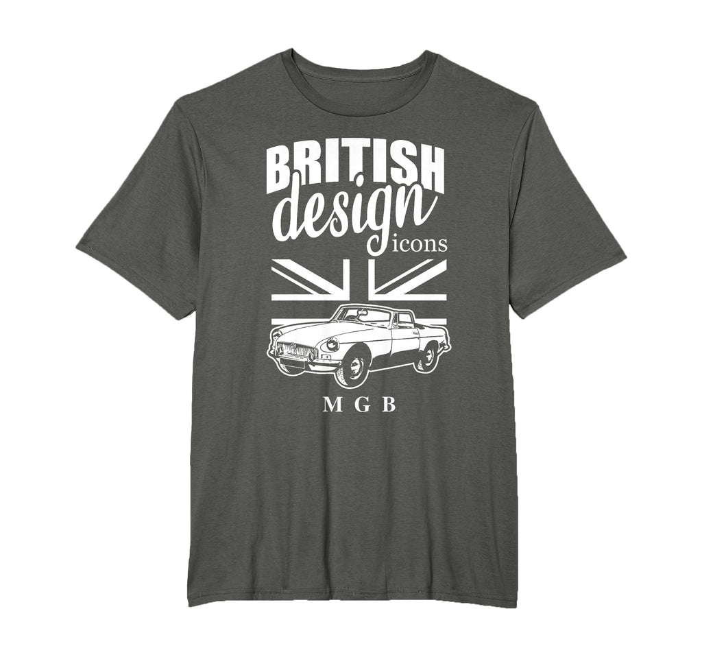 British Icons Mgb Adults Black Small T-Shirt - Minimalist Print for Adults - T-Shirt, Sweatshirt, Hoodie