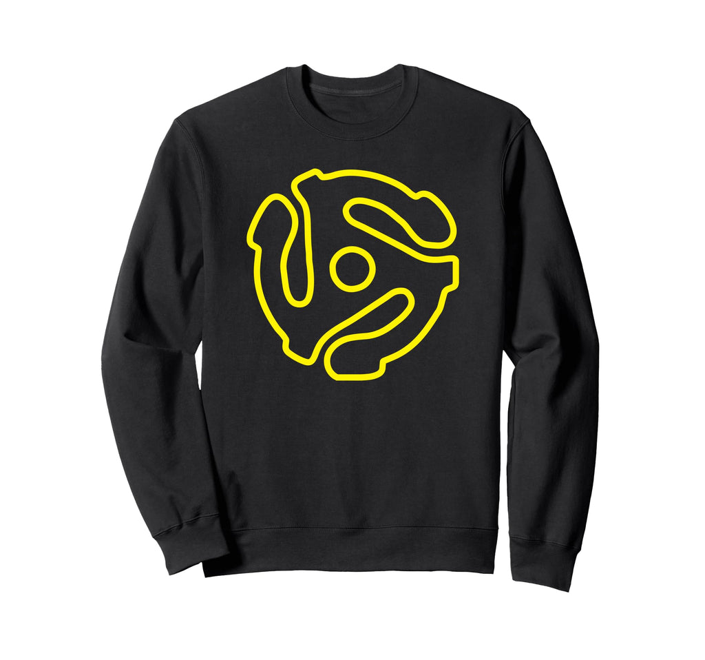 45 Rpm Record Adapter Vinyl Music Sweatshirt - Unique Graphic Unisex - T-Shirt, Sweatshirt, Hoodie
