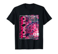 Tokyo City 80S Synthwave Cherry Blossom T-Shirt - Custom Art Print Unisex - T-Shirt, Sweatshirt, Hoodie