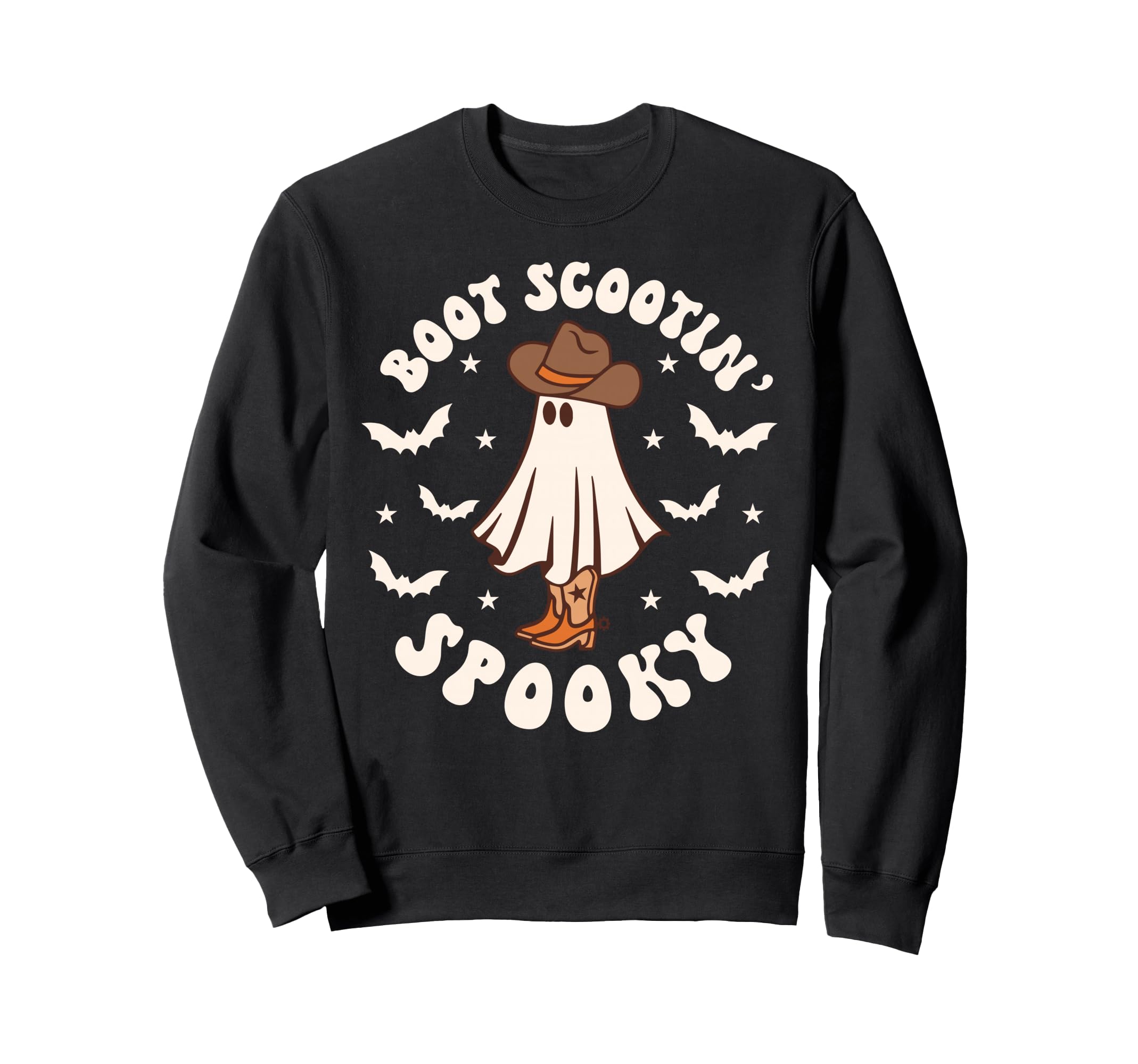 Western Halloween Ghost Funny Boot Sweatshirt - Streetwear Style Men Women - T-Shirt, Sweatshirt, Hoodie